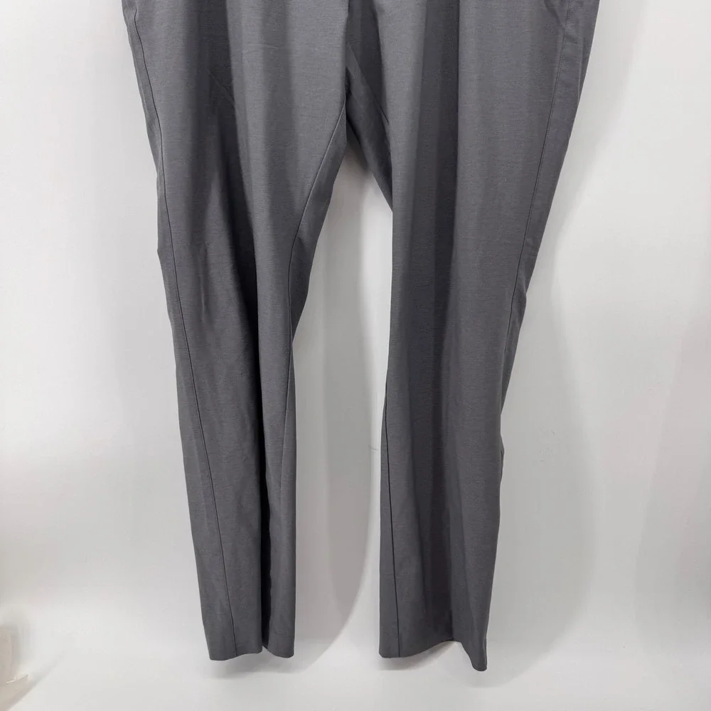 FootJoy Golf Pants Men 42x34 Gray Performance Stretch Flat Front Trousers 9267